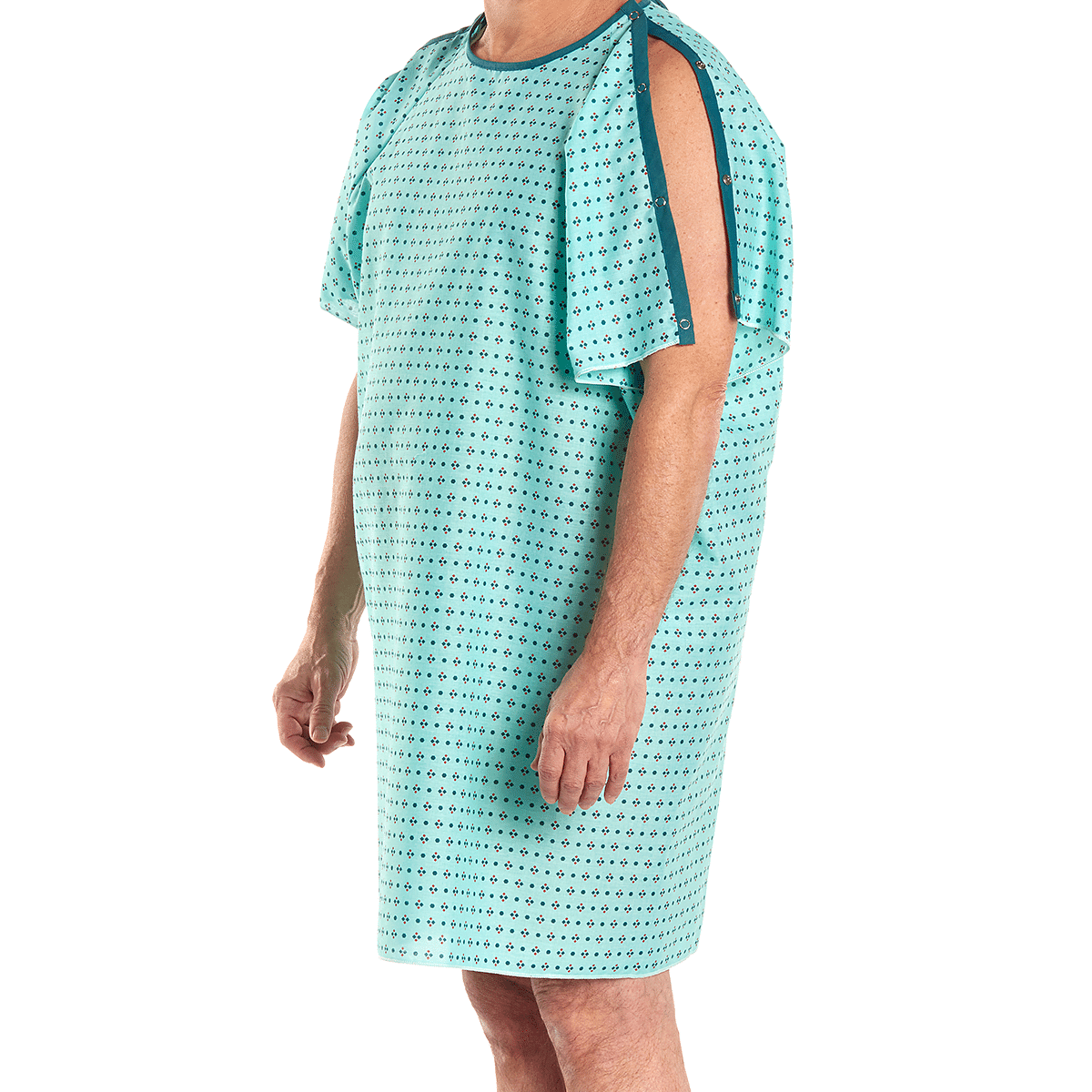 Patient Gown - Twill with Blue Background IGTRN